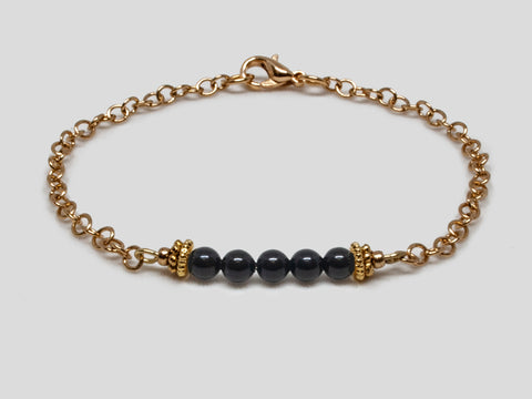 Black Pearl 14K Bracelet