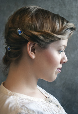 Forget-Me-Not Hairpins